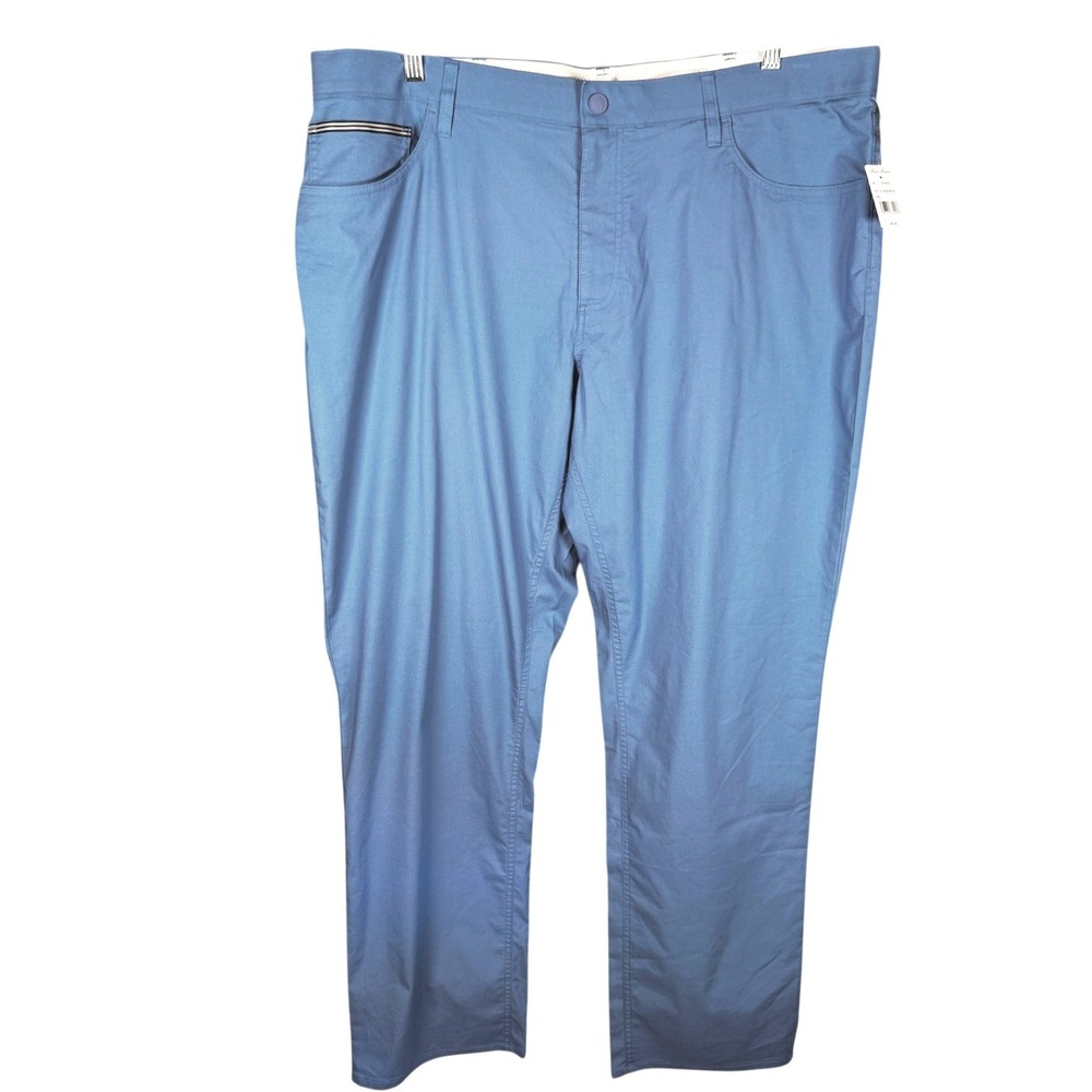 Brooks Brothers Performance Pants Mens 42x32 Blue 5-Pocket Stretch Trousers New
